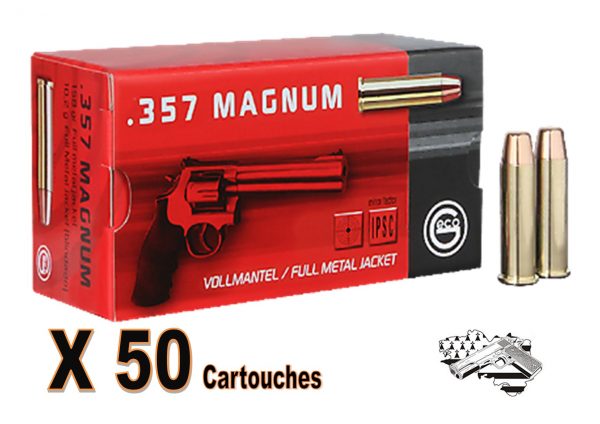 GECO cal .357 magnum FMJ 158 grs par 50