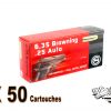 GECO 6,35 Browning FMJ 49 grs par 50