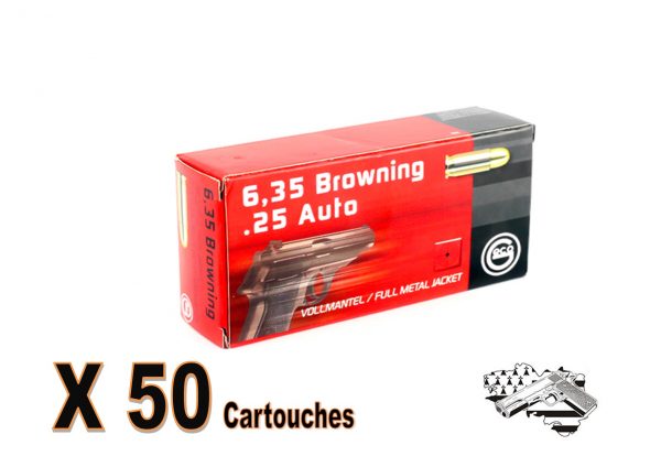 GECO 6,35 Browning FMJ 49 grs par 50