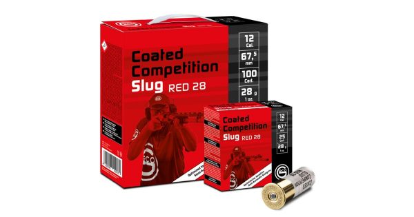 Cartouches Geco COATED COMPETITION SLUG RED 28grs Cal 12 (pack de 100)