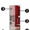 Cartouches Geco COATED COMPETITION SLUG RED 28grs Cal 12 (pack de 100) – Image 2