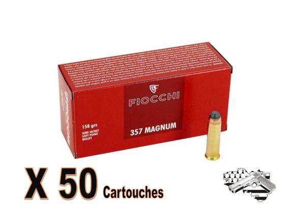 Fiocchi .357 mag SJSP 158 grs par 50