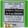 Ogives Sellier Bellot Calibre 9mm Makarov  FMJ 95 grains  (103096)