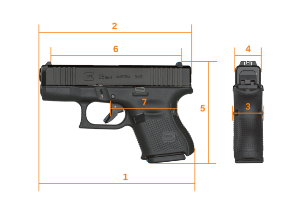 Glock 26 Gen5 FS calibre 9 x19 – Image 2