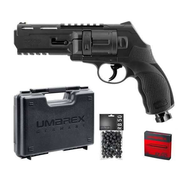 Pack Défence Revolver Umarex T4E TR50 Cal 50 noir Gen 2 (13 joules)