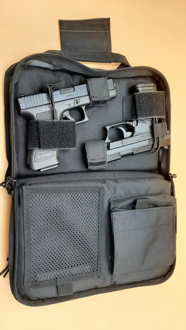 Housse Etuis de transport Tactique 2 armes de poing noir – Image 6