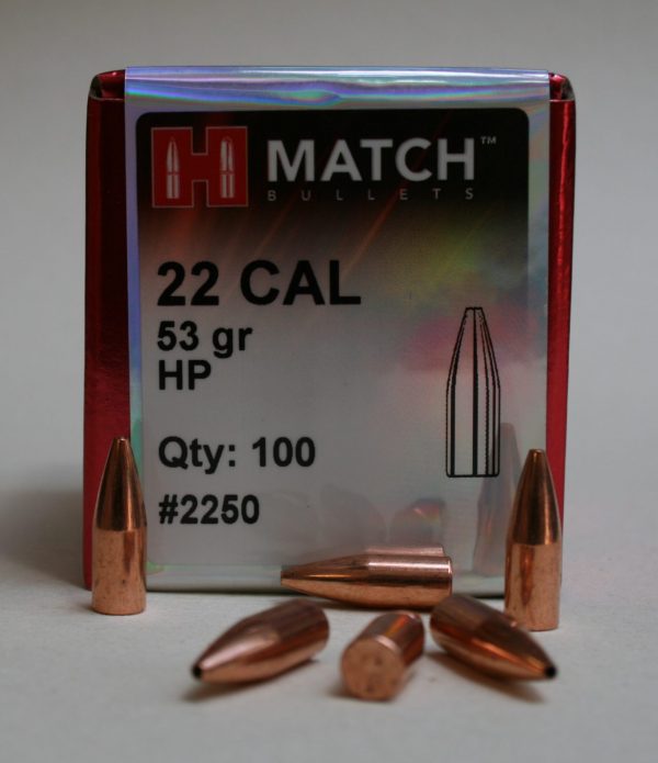 Ogives Hornady  Cal .224 53 grs HP Match