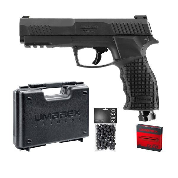 Pack Pistolet Umarex T4E TP50 gen2 calibre .50 noir (13J)