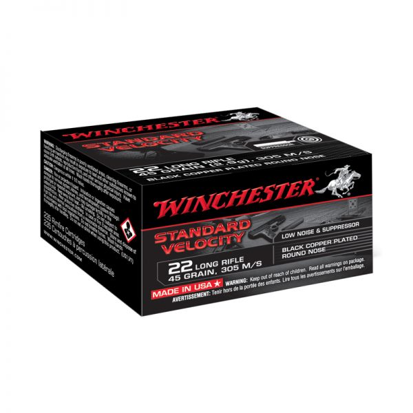 Winchester Standard velocity  "Black Copper" 45 grs / 235