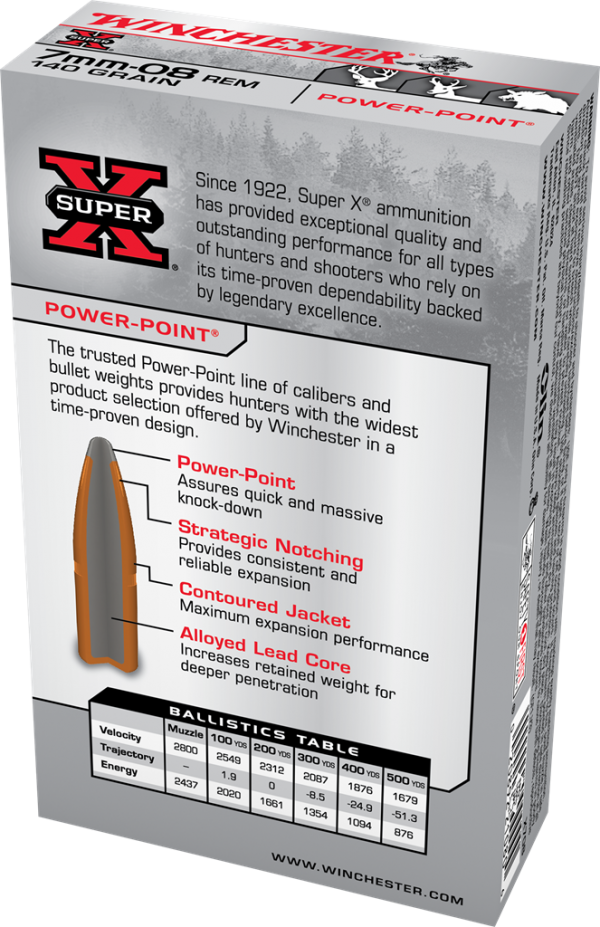 Munitions Winchester cal 7-08 Power Point 140 grains – Image 6