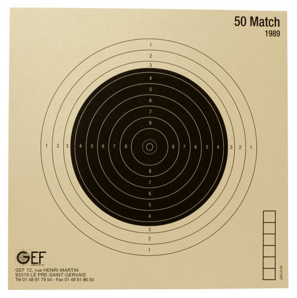 Cibles 50 Match (x100)