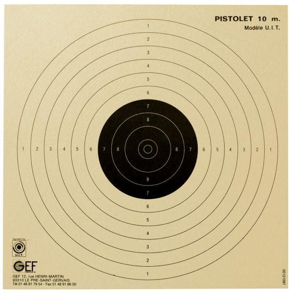 Cibles pistolet 10m (x100)