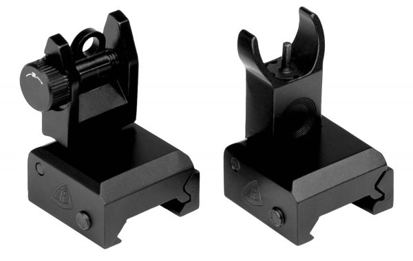 Hausse et Guidon rabattable AR15 Force métal pour rail Picatinny