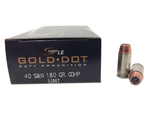 Munitions Speer cal .40 sw 180 grs GDHP (Gold Dot HP) – Image 4