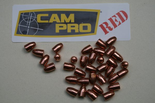 Ogives Cam Pro RED Calibre 9mm 125 grains Cuivrées RN par 1000