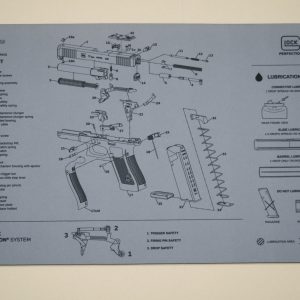 Tapis de démontage "Glock 17 gen5 MOS" gris
