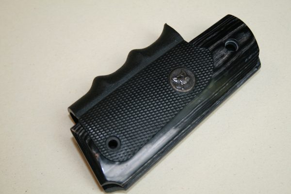 Plaquettes Pachmayr pour pistolet 1911 bois plastique (Charcoal Silvertone)