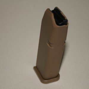 Chargeur Glock 17/19X.  17 coups FDE planchette noir