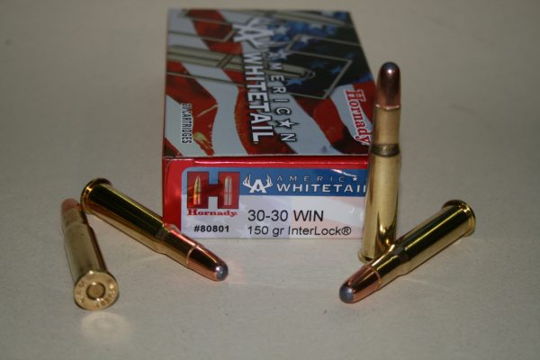 Munitions Hornady Whitetail interlock 150 grains cal 30-30 Winchester