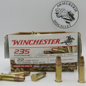Winchester Super X 36Grs LHP Cuivrées par 235