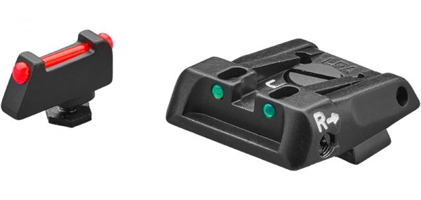 Hausse et guidon fibre optique pour Glock 17 à 35 (SPF16GL)
