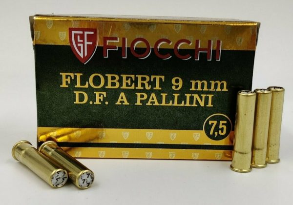 Boite de 50 munitions Fiocchi 9mm Flobert plombs n° 9