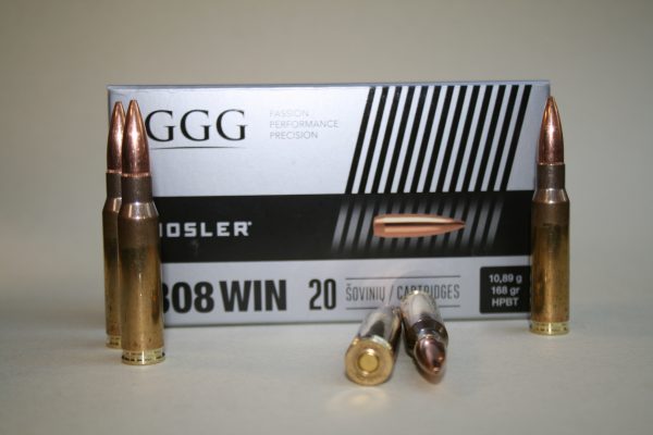 Munitions GGG 308Win ogives Sierra HPBT 168GR