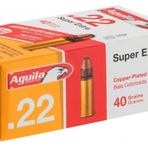 Munitions Aguila Super Extra cuivrées HV SP  40 grains RN Cal 22lr (x500)