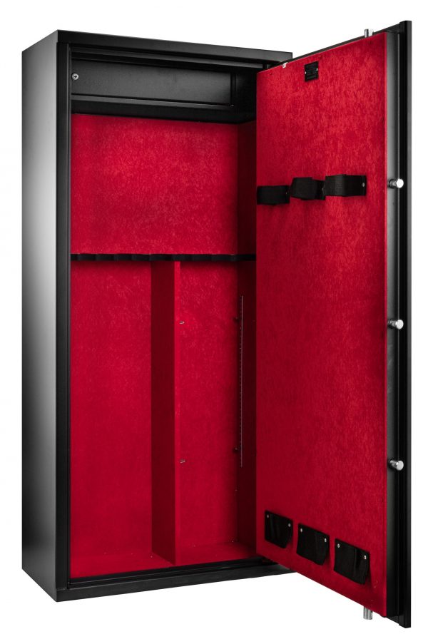 Coffre fort RIETTI pour 11+3 armes ou 6 armes + 2 étagères- 1500x700x330 mm - Porte et parois 3 mm à clefs – Image 3