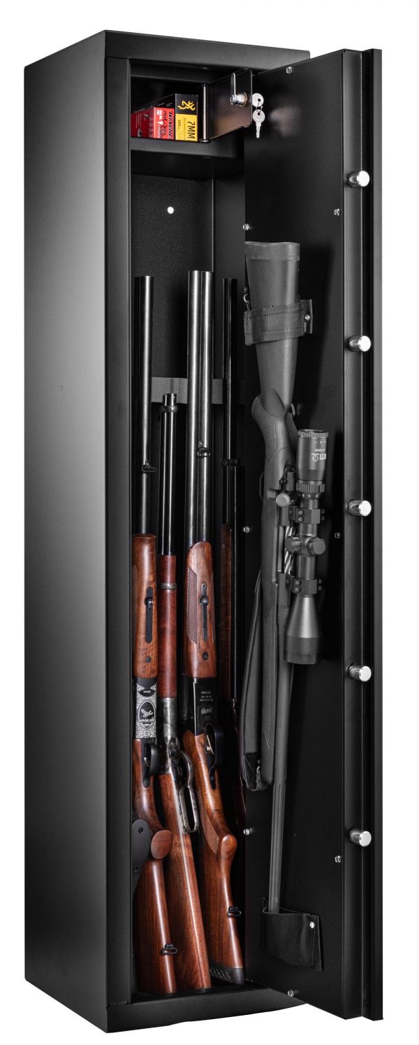Coffre Rietti 7 armes à serrure à clef - 150 cm - 2mm