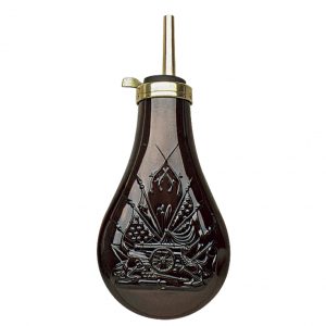 Poire à poudre noire calibre 36