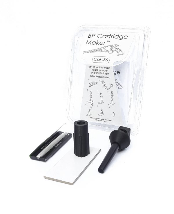 Kit de rechargement cartouches papier calibre 36 poudre noire – Image 2