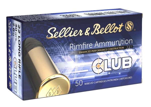 Munitions Sellier Bellot 22 Lr Club LRN 40 grs x 50