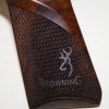 Plaquettes bois quadrillées avec logo pour pistolet Browning Buck Mark (ancien version) – Image 2