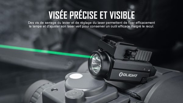 Olight Baldr S NOIR - Lampe torche 800 lumens avec Laser Vert – Image 4