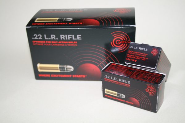 Munitions Geco Rifle 40 grains Cal 22lr x 5000