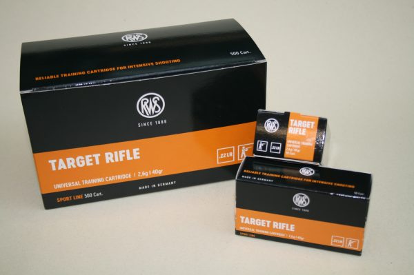 Munitions RWS Target Rifle 40 grains Cal 22lr x 50