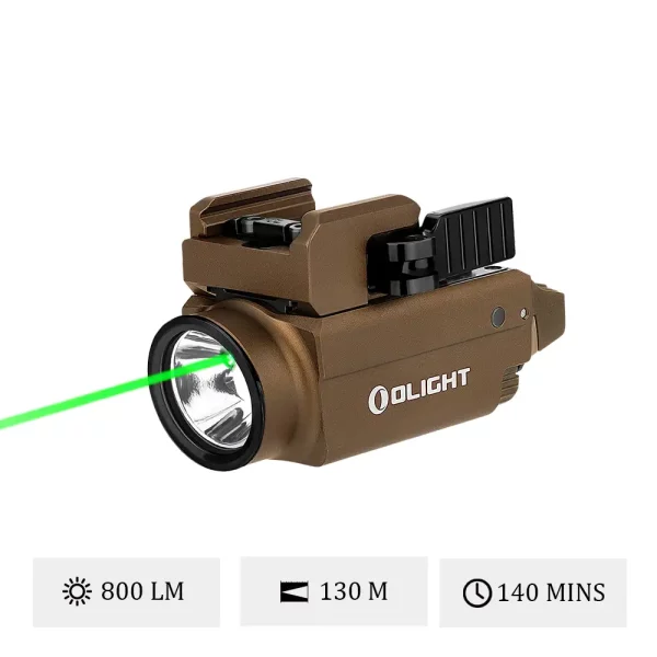 Olight Baldr S TAN- Lampe torche 800 lumens avec Laser Vert
