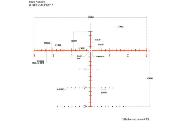 Lunette TRIJICON TENMILE 5-50X56 SFP EXTREME LONG RANGE MRAD ROUGE/VERT DIAM.34MM – Image 3
