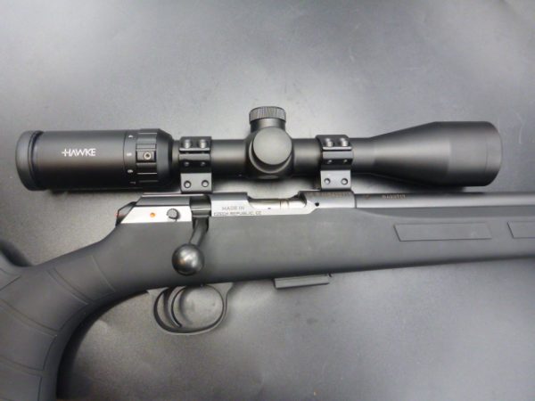 kit Carabine CZ 457 SYNTHÉTIQUE Cal 22lr + HAWKE 3-9X40 et montage diam 25,4