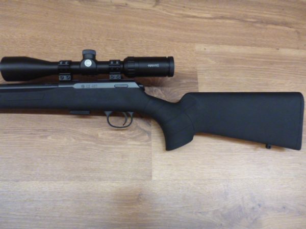 kit Carabine CZ 457 SYNTHÉTIQUE Cal 22lr + HAWKE 3-9X40 et montage diam 25,4 – Image 3