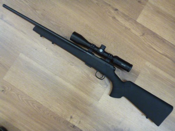 kit Carabine CZ 457 SYNTHÉTIQUE Cal 22lr + HAWKE 3-9X40 et montage diam 25,4 – Image 2