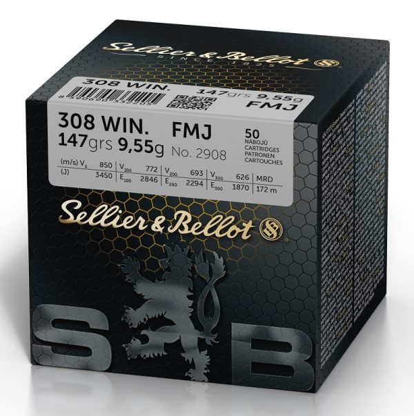 Sellier Bellot 308 Winchester FMJ 147 grains  X50