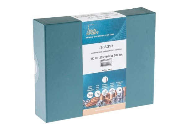 Ogives HN 38 Wad Cutter plastifié or 148 Grains (.355) par 500 – Image 2