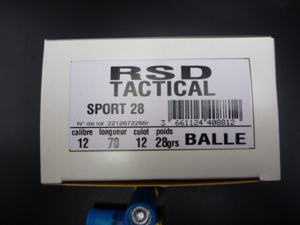 Cartouches RSD Tactical Slug calibre 12/70 28grs (boite de 25) – Image 4