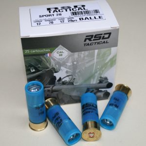 Cartouches RSD Tactical Slug calibre 12/70 28grs (boite de 25)