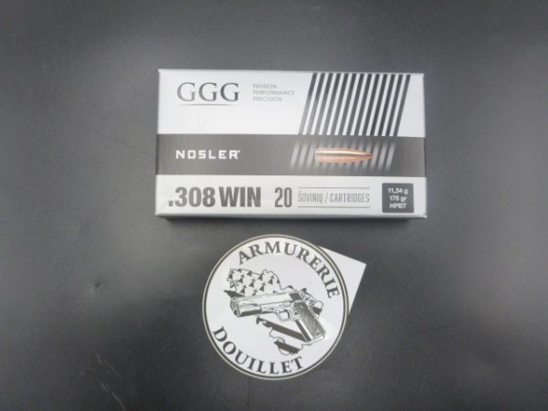 Munitions GGG 308Win ogives Sierra HPBT 175GR