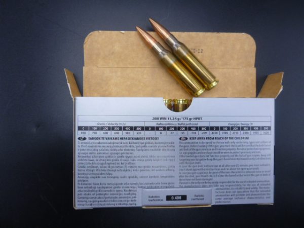 Munitions GGG 308Win ogives Sierra HPBT 175GR – Image 4
