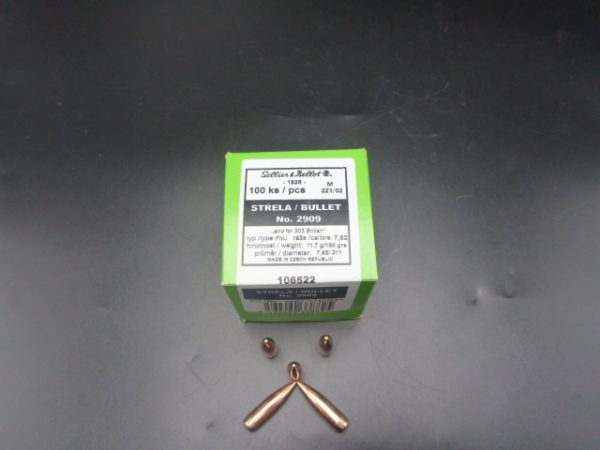 Ogives Sellier Bellot Calibre 303 BRITISH FMJ 180 grains  x 100 (2909) – Image 2