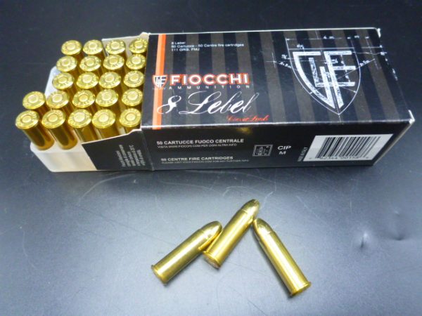 Munition Fiocchi cal 8 mm revolver 1892  111gr FMJ – Image 2